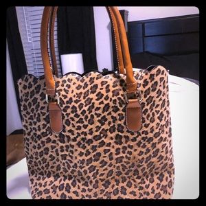 SOLD.  Leopard purse